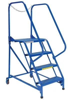 Vestil LAD-MM-4-P Steel Maintenance Ladder
