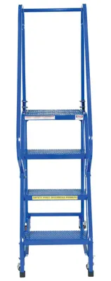 Vestil LAD-PW-18-4-P Steel Standard Slope Ladder