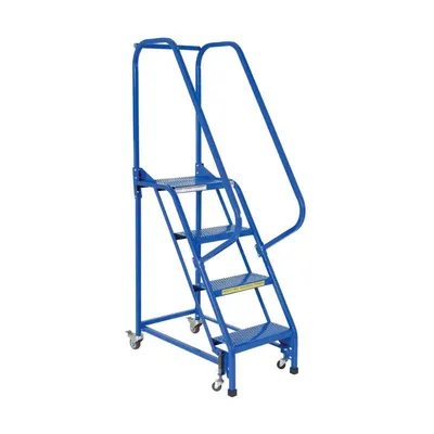 Vestil LAD-PW-18-4-P Steel Standard Slope Ladder