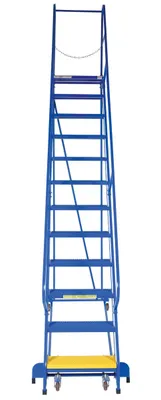 Vestil LAD-PW-26-12-P Steel Standard Slope Ladder