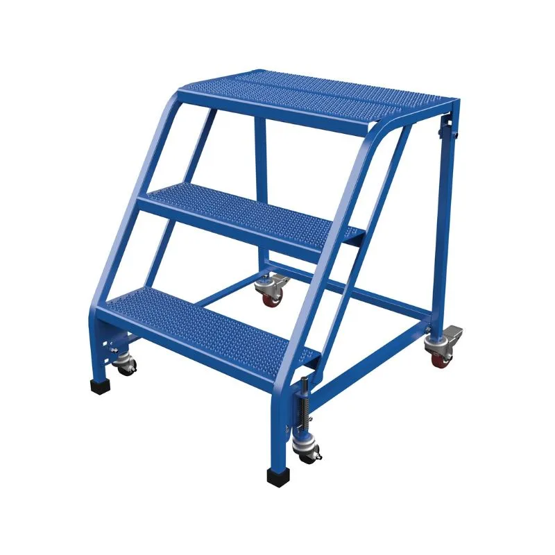 Vestil LAD-PW-26-3-P-NHR Steel Standard Slope Ladder