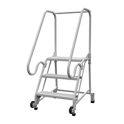 Vestil LAD-TRN-60-3-FDA Steel Tip N Roll FDA Compliant Ladder
