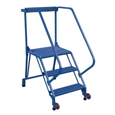 Vestil LAD-TRS-50-3-G Steel Tip-N-Roll Ladder