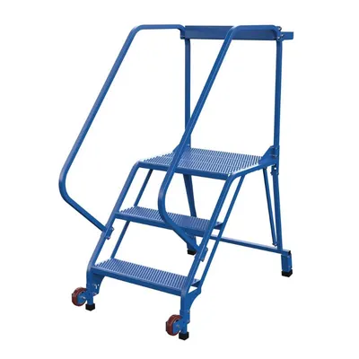 Vestil LAD-TRS-50-3-P Steel Tip-N-Roll Ladder