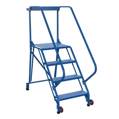 Vestil LAD-TRS-50-4-P Steel Tip-N-Roll Ladder