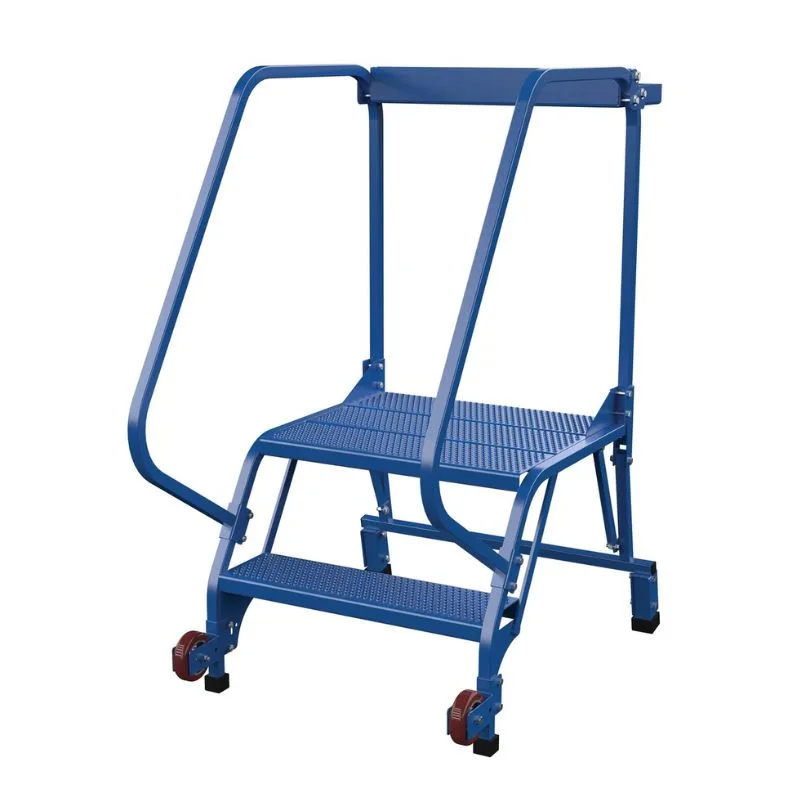 Vestil LAD-TRS-60-2-P Steel Tip-N-Roll Ladder