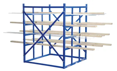 Vestil LBPH-77 Steel Long Bar Pigeon Hole Rack 3