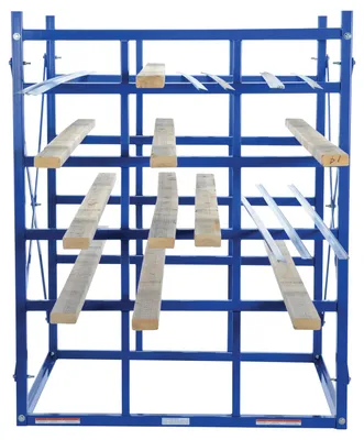 Vestil LBPH-77 Steel Long Bar Pigeon Hole Rack 4