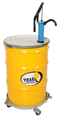 Vestil LDP-POLY drum pump shown from an alternate angle