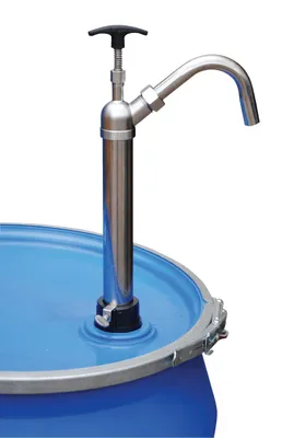 Vestil LDP-SS-316 drum pump shown from an alternate angle