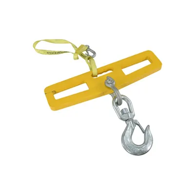 Vestil LM-HP10-SL Steel Fork Truck Hook Plate Swivel with Latch