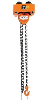 Vestil LOW-2P manual hoist shown from an alternate angle
