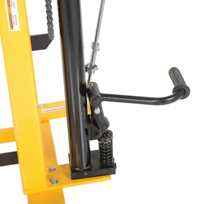 Vestil LPDT drum handling equipment shown from an alternate angle