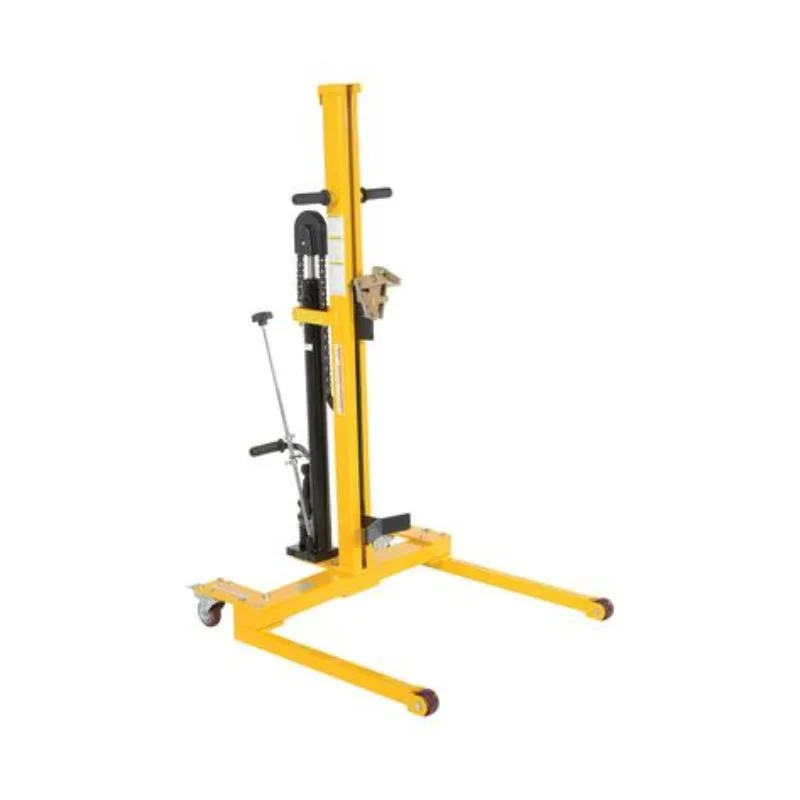 Vestil LPDT Steel Manual Low Profile Hydraulic Drum Truck 600 Lb. Capacity