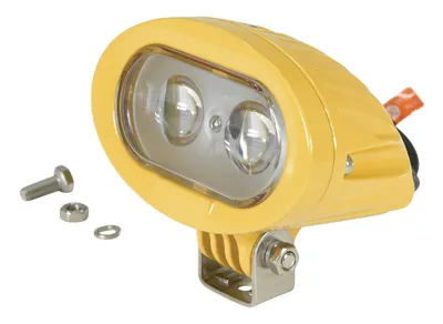 Vestil LT-LIGHT-SL-BL forklift attachment shown from an alternate angle
