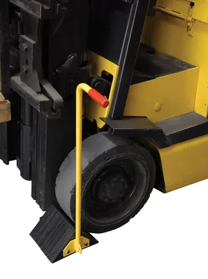 Vestil LWC-14M-ERGO wheel chock shown from an alternate angle