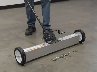 Vestil MFSR-30 magnetic sweepers​ shown from an alternate angle