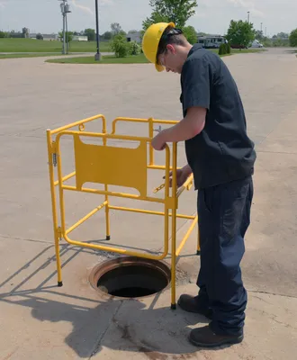 Vestil MHGR-32 warehouse equipment shown from an alternate angle