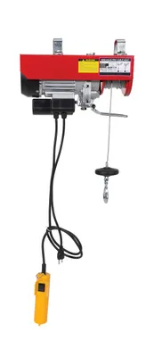 Vestil MINI-4 wire rope hoist shown from an alternate angle