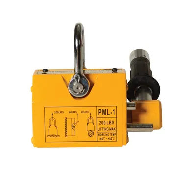 Vestil ML-2 lifting magnet shown from an alternate angle