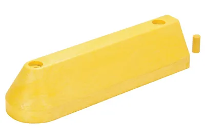 Vestil MPG-E wheel stop shown from an alternate angle