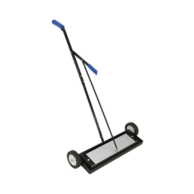 Vestil MPSR-24-B Magnetic Push Sweeper with Bended Handle 50 Lb. Capacity