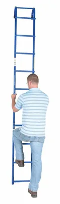 Vestil NTAL-10 tank ladder shown from an alternate angle