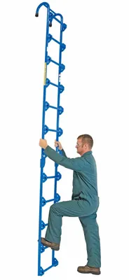 Vestil NTAL-12 tank ladder shown from an alternate angle