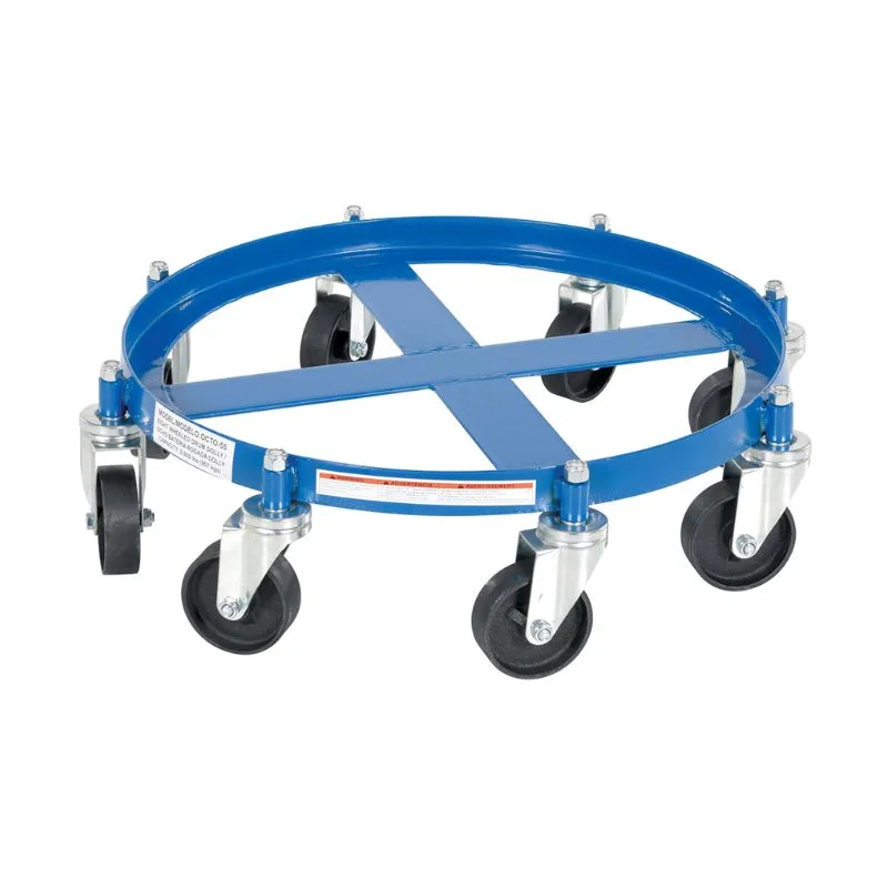 Vestil OCTO-55-CI Steel Oct Drum Dolly