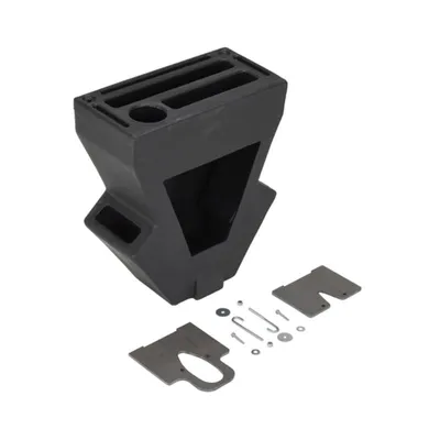 Vestil P-CADDY-BK-CWN Black Recycled Plastic Crown Pallet Jack Caddy