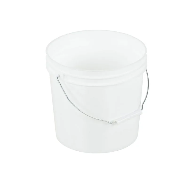 Vestil PAIL-35-PWS High Density Polyethylene Open Head Pail with Steel Handle 3-12 Gallon White