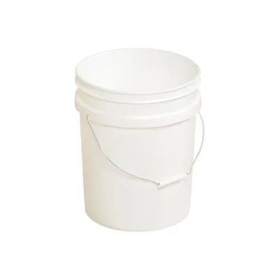 Vestil PAIL-54-PWS High Density Polyethylene Open Head Pail with Steel Handle 5 Gallon