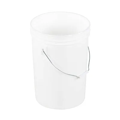 Vestil PAIL-6-PWS High Density Polyethylene Open Head Pail with Steel Handle 6 Gallon