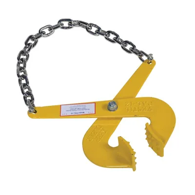 Vestil PAL-12 Steel Single Scissor Pallet Puller 7 In. Jaw Opening 5000 Lb. Pulling Capacity Yellow