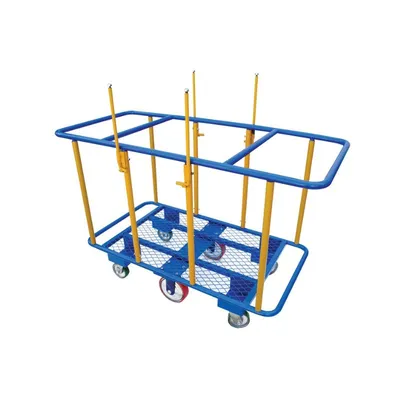 Vestil PANEL-H Steel Horizontal Panel Cart 63-12 In. x 32-116 In. x 51-38 In. 2000 Lb. Capacity