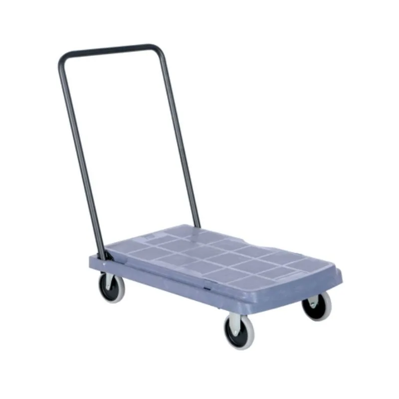 Vestil PC-25 High Density Polyethylene Platform Truck Standard Fold Down Handle 500 Lb. Capacity