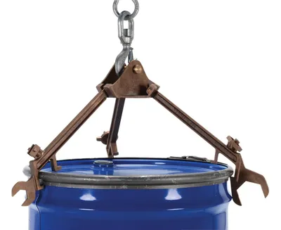 Vestil PDL-800-M-BR drum handling equipment shown from an alternate angle