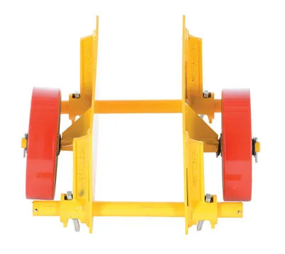 Vestil PLDL-ADJ-8PS Steel Adjustable Panel Dolly With Poly-On-Steel Casters