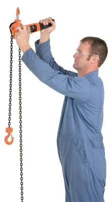 Vestil PLH-15-10 manual hoist shown from an alternate angle