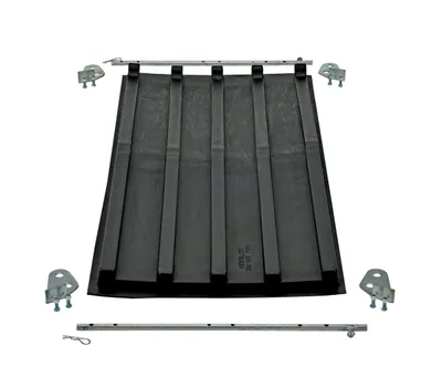 Vestil PLID-D-25 Polyethylene Heavy Duty D Style Hopper Lid