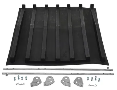 Vestil PLID-D-50 Polyethylene Heavy Duty D Style Hopper Lid