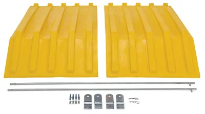 Vestil PLID-H-100-YL Polyethylene Heavy Duty H Style Hopper Lid