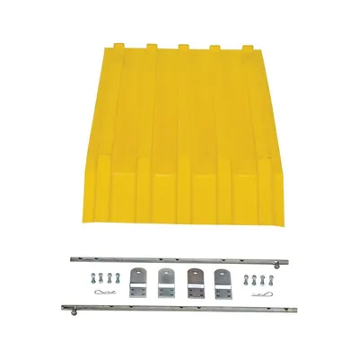 Vestil PLID-H-25-YL Polyethylene Heavy Duty H Style Hopper Lid