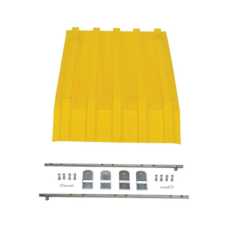 Vestil PLID-H-25-YL Polyethylene Heavy Duty H Style Hopper Lid