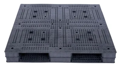 Vestil PLPG-4848-HD plastic pallet shown from an alternate angle