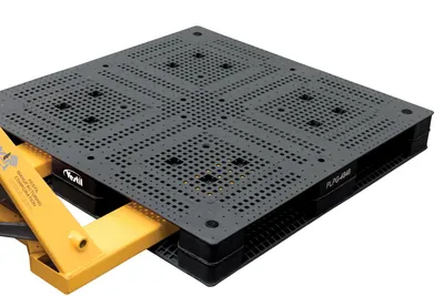 Vestil PLPG-4848 plastic pallet shown from an alternate angle