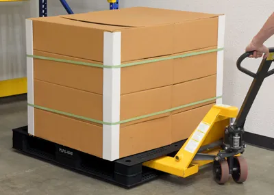 Vestil PLPG-4848 plastic pallet shown from an alternate angle