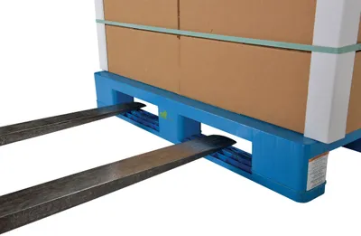 Vestil PLPS-H plastic pallet shown from an alternate angle