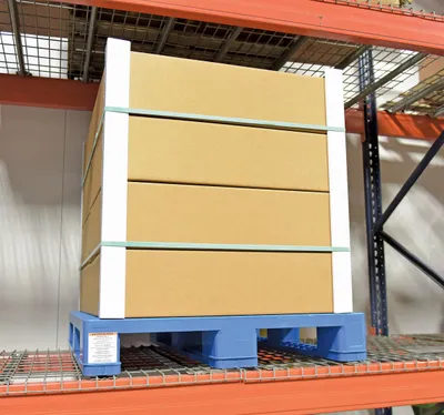 Vestil PLPS-H plastic pallet shown from an alternate angle