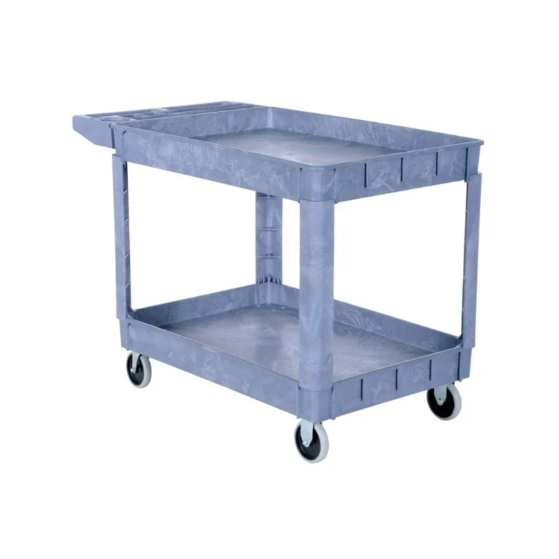 Vestil PLSC-2-2436 Plastic Utility Service Cart